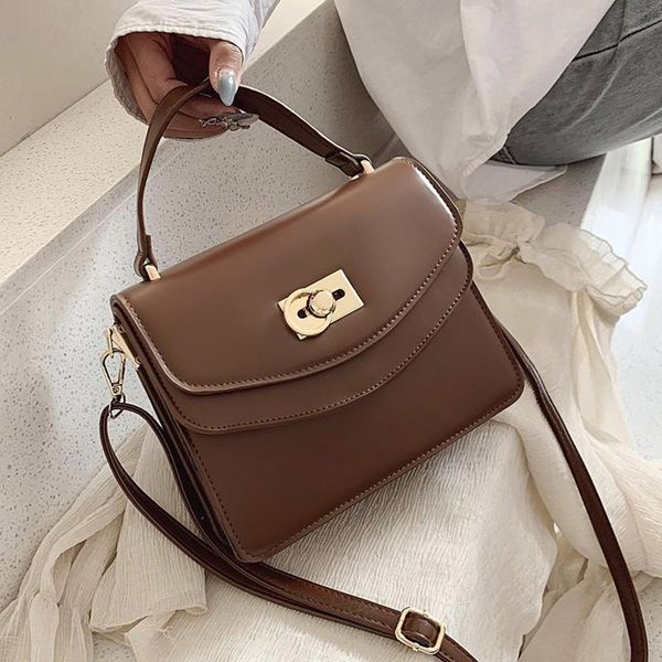 

solid color leather special lock crossbody bags for women 2020 messenger shoulder bag female travel phone purses and handbags