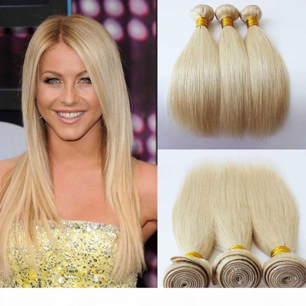 

brazilian peruvian malaysian indian human hair 18 22 24 inch #613 straight hair unprocessed human hair bundles weft, Black