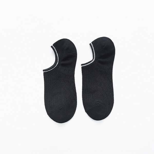 

spring cotton and summer thin light socks color cut cotton socks absorb sweat and ventilate ultra thin men's mesh low short tube oktwx, Black