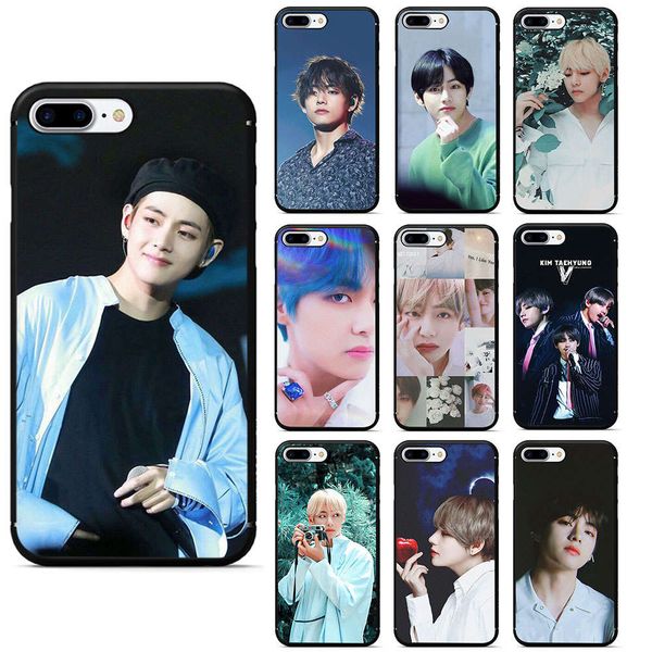 

kim v taehyung - mobile phone silicone cover, vip se 2020 5 5s 6 6s 7 8 plus 11 pro x xr xs max tpu soft cover