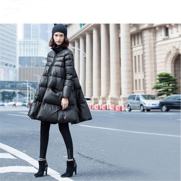 

winter womens coats cloak type large-size high-quality puffer wild warm sustans jackets for women 201006, Black