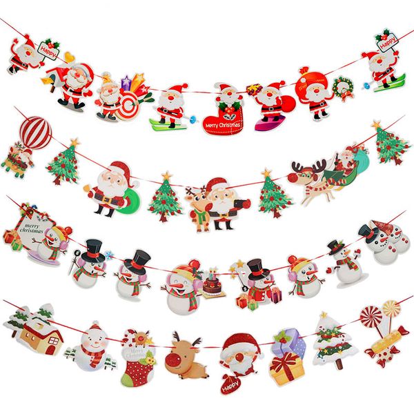 

garland decoration felt sign merry banner bunting indoor outdoor x-mas decorations for office windows christmas tree