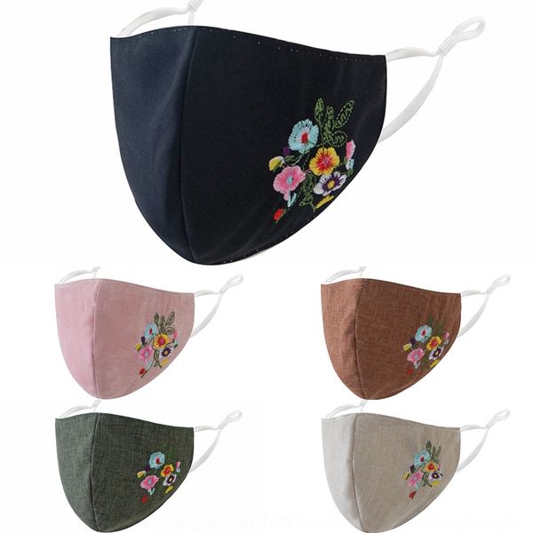 

us41 masks mask printed face flower adults anti dust protective mouth masks training designer washable mask printed fashion face masks lsk47, Black