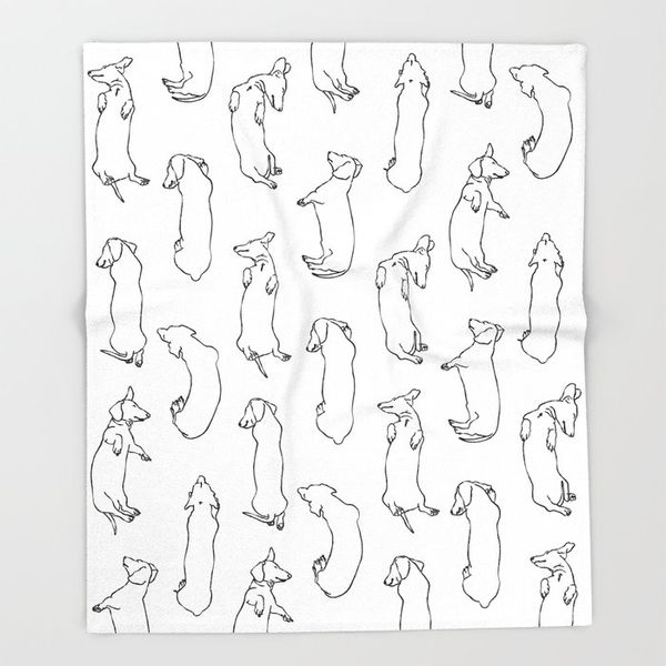 

dog cartoon design blankets dachshund sleep study pattern throw blanket home primitive decor throw blanket sofa ing