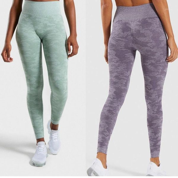 

camo seamless energy vital leggings high waist sports running training tights women fitness gym pants push up yoga pants l1, White;red