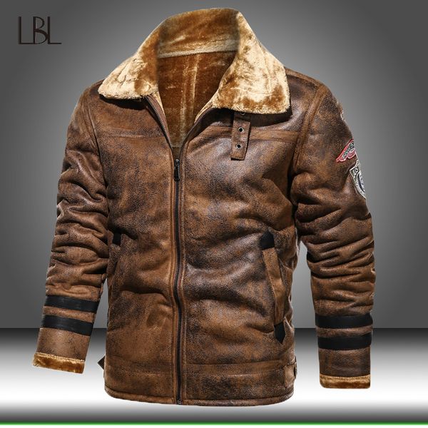 

winter coat men parkas warm jacket male fleece thicken casual streetwear hip hop slim fit pilot jackets men's bomber zipper coat, Black;brown