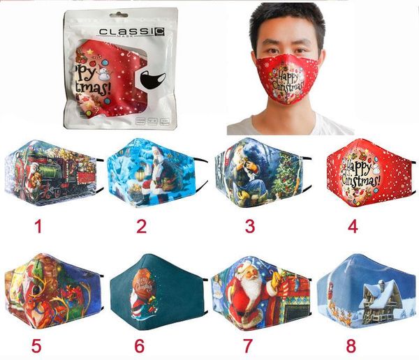 

мода рождества 3d маски для лица ситца моющегося зима теплой пыле анти ветер дышащего дизайнерские взрослых лица маски роты муфельной