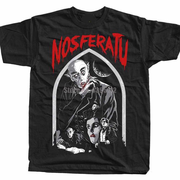 

nosferatu f w murnau movie poster men's tshirts streetwear harajuku tshirt gym t shirts black of white sport hooded sweatshirt hoodie