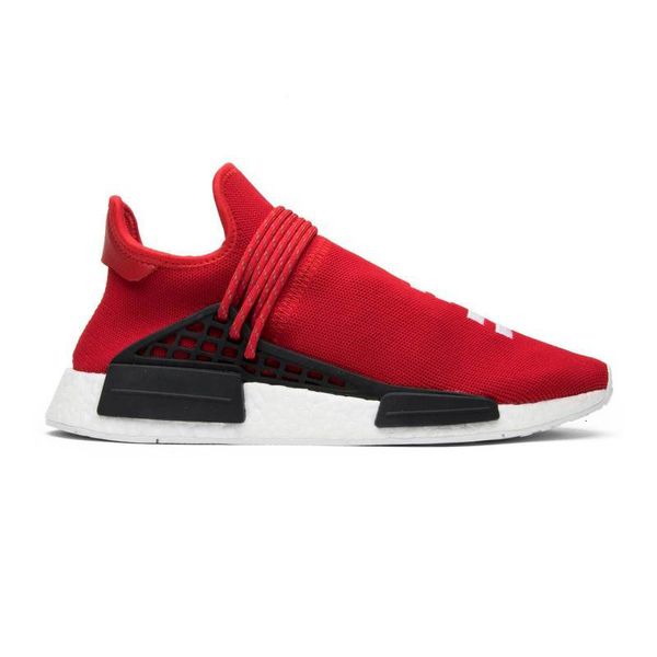 

new hu inspiration tr human race running shoes pharrell williams clear sky powder blue white bold core black sports sneakers, White;red