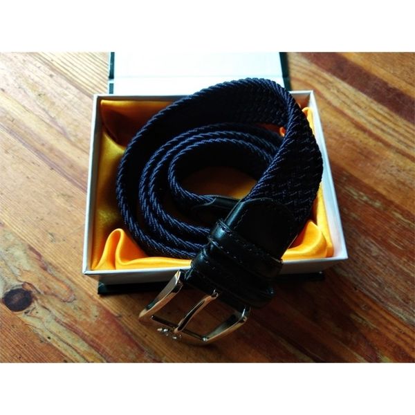 

new elastic waistband, pin buckle and leisure woven belt, Black;brown