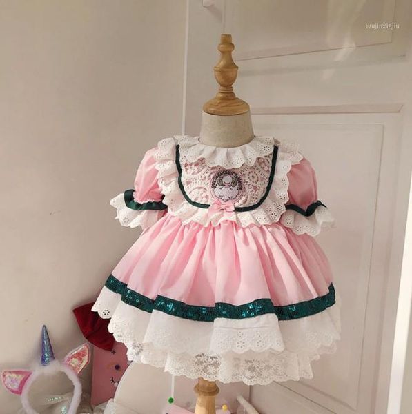 

girl's dresses baby girl summer pink sheep lace turkey vintage spanish lolita princess ball gown dress for easter birthday party1, Red;yellow
