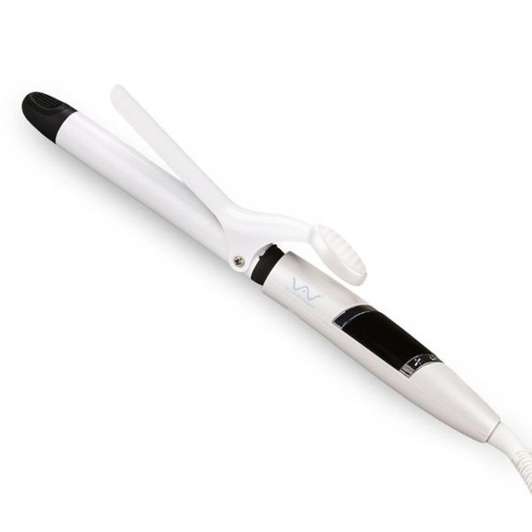 

summer lcd digital display wet dry ceramic hair curler electric hair curling roller wand personal salon styling, Black