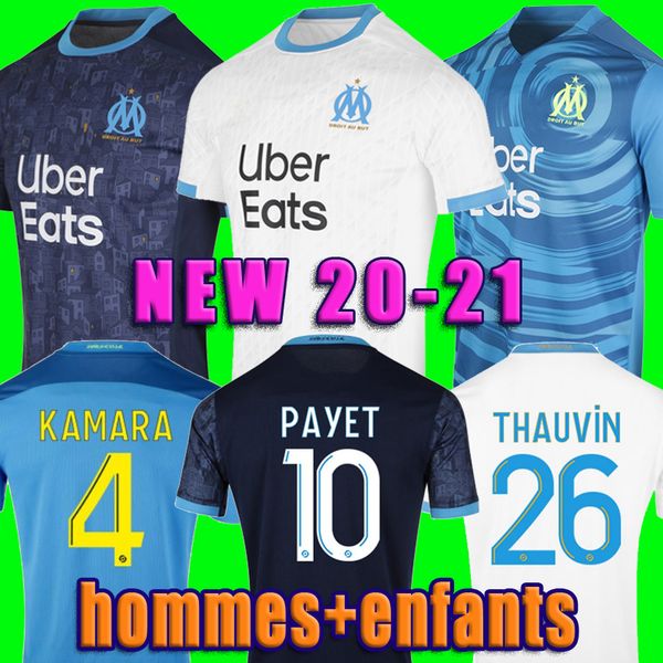 

20 21 olympique de marseille soccer jersey 2020 2021 om marseille maillot de foot cuisance benedetto kamara football shirt thauvin, Black;yellow