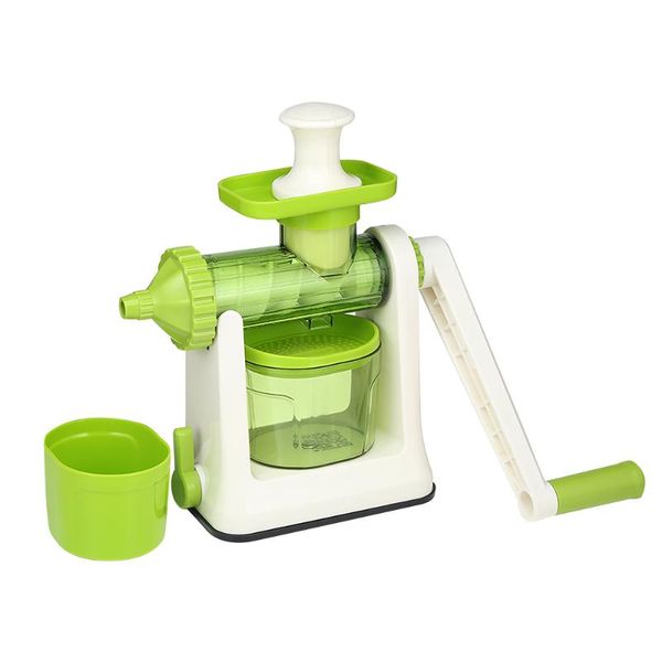 

manual juicer fruit vegetable extractor with rotating handle