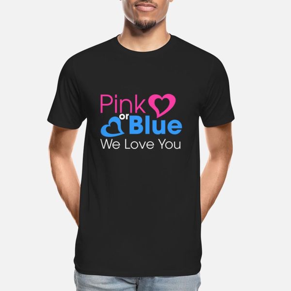 

gender reveal shirt | pink or blue, boy or girl designers graphic t shirt fit black white tracksuit hoodie sweatshirt