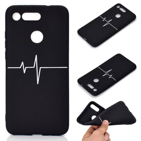 

for huawei honor view 20 shockproof stick figure pattern soft tpu protective case