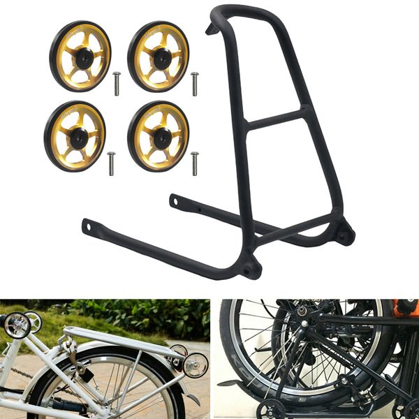 

folding bike easywheel easy wheel for brompton cargo rack ez wheels