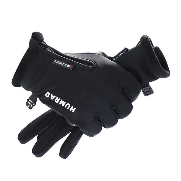 

winter for men cold weather touch screen non-slip windproof waterproof cycling men' cold-proof warm black gloves, Blue;gray