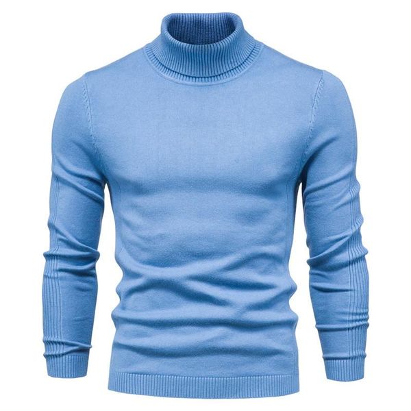 

winter new high-neck solid color sweater, thick and warm, slim pullover sweater, fashionable and attractive, White;black