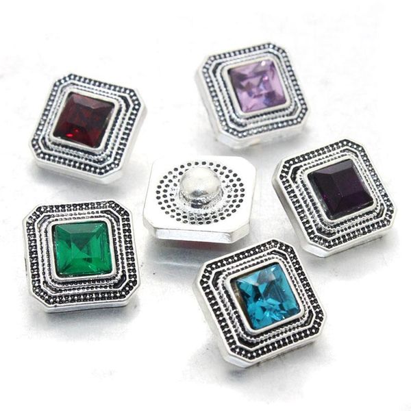 

10 pcs lot mixed colors 12mm snap button jewelry rhinestones metal snap fit snap bracelet necklace jewelry accessories 020604 h bbyrqt