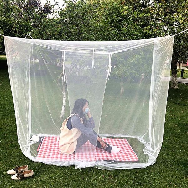 

white camping mosquito net outdoor anti-mosquito insect mesh tent net