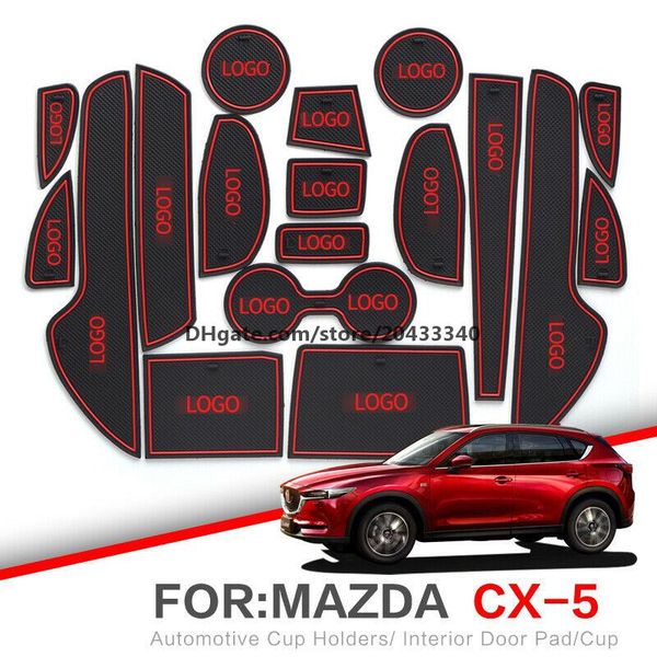

car gate slot pad water coaster interior non-slip mats for mazda cx-5 2015