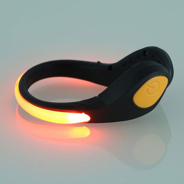 

bike lights (2 pcs) led luminous shoe boys girls clip glowing light night safety warning bright flash for running cycling