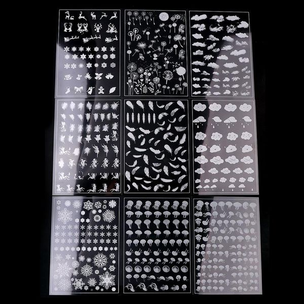 

белый 3шт снежинка медузы облако одуванчика прозрачный материал с использованием эпоксидной прессформ наполнение инструмент для ювелирных из, Black