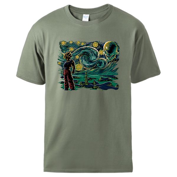 

van gogh's print brand summer japan anime harjuku sportswear male short sleeve sportswear sport hooded sweatshirt hoodie men t shirt