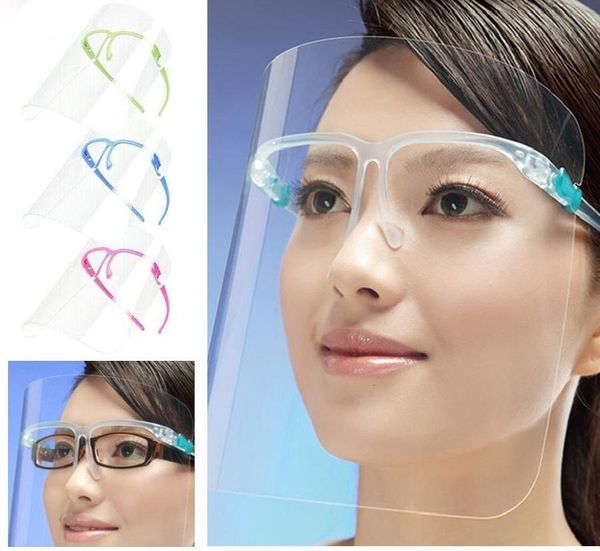 

us stock protective full face mask goggles transparent anti fluids face shield anti dust splash mouth face clear protective party mask