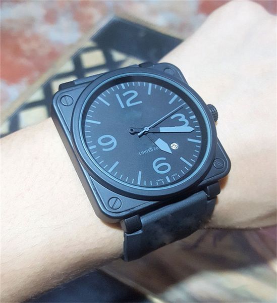 

quality stainless ross steel mens luxury watches for man multifunction bell fashion casual automatic machinery watche bra6, Slivery;black