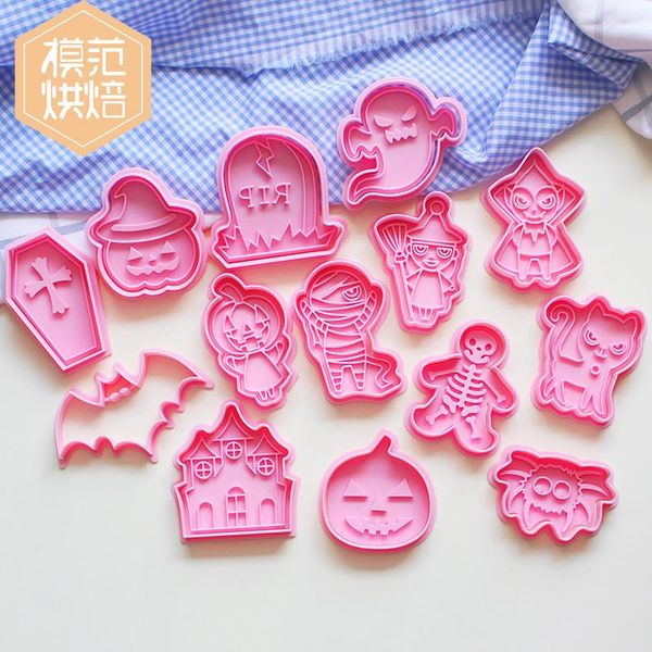 

halloween cookie cutters kitchen tools pumpkin vampire ghost diy cookie stencil cute 3d press bakeware baking accessories cake