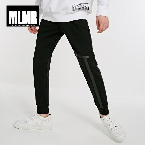

mlmr men's cotton casual knit pants m|2184145161, Black