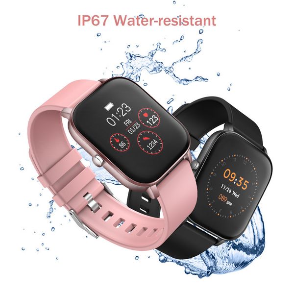 

bingofit p8 blood pressure smart bracelet activity 1.4 inch fitness sleep tracker sport watch