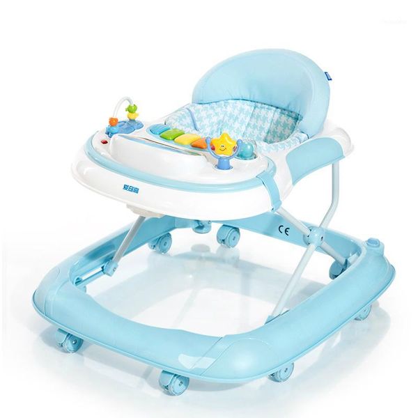 

baby walker anti rollover multifunctional baby walking learning car driving large chassis foldable music walker1
