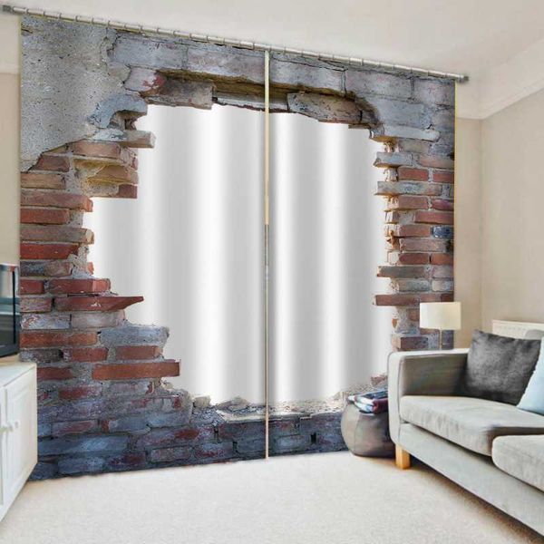 

3d blackout curtain art wall curtains for living room bedroom window silk curtain l home drapes