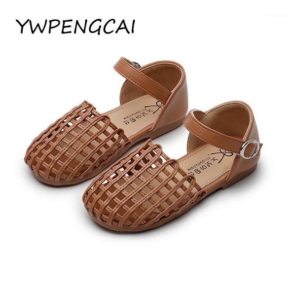 

sandals ywpengcai size 21-35 girls summer shoes small cut-outs holes toddler girl closed toed gladiator for girls1, Black;red