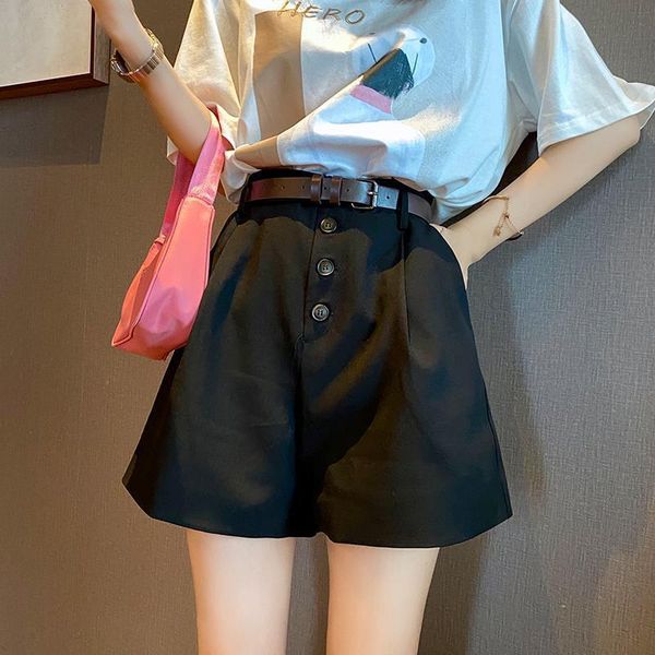 

mishow 2020 лето новые шорты женщины широкие ноги брюки женский повседневный короткие брюки mx20b2403 перевозка груза падения, White;black