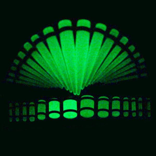 

36pcs/lot acrylic ear gauge taper kit with plug double o-ring ear stretching kit flesh tunnel expansion piercing body jewelry q bbywxg, Silver