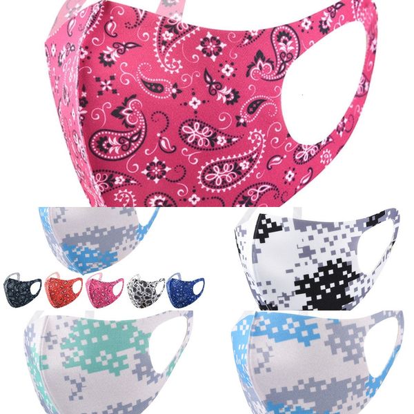 

factoryptdjnew fashion mask designer masks printing cartoon camouflage ice silk sunscreen dustproof breathable face