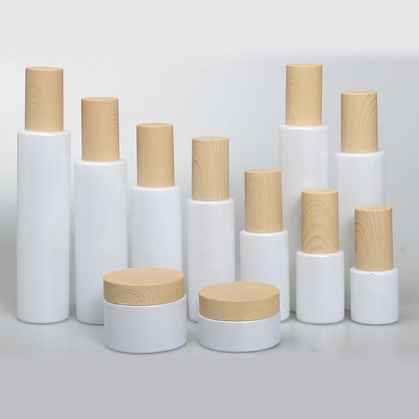 

storage bottles & jars 4ounce refillable skincare for lotion, 120ml white spray perfume glass bottle wholesale