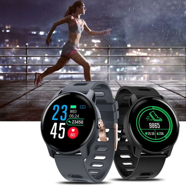 

s08 smart heart rate sleep monitoring multiple movement mode msage push ip68 waterproof sports watchbgt