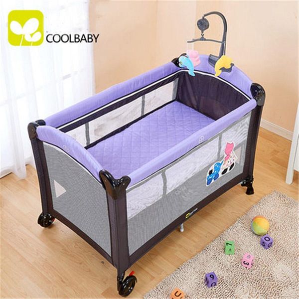 

environmental protection multifunctional folding baby crib infant baby bed kids bed playpen fence cot game