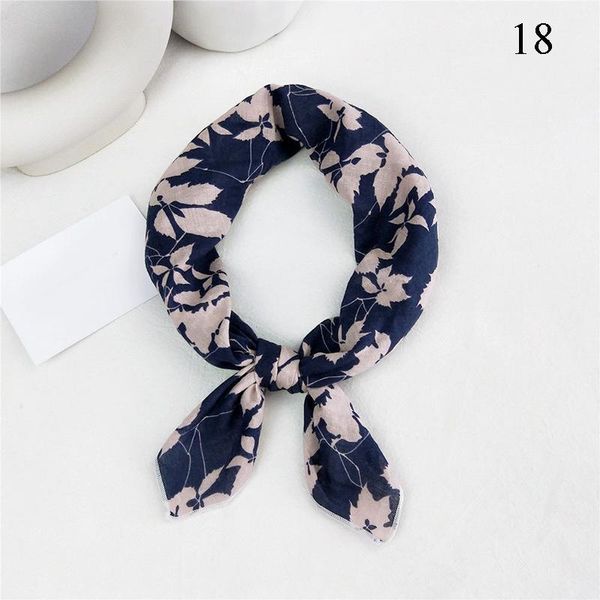 

lady spring neck wear floral print silk scarves versatile girls temperament neckerchief shawl scarves handkerchief headband q sqcnaz