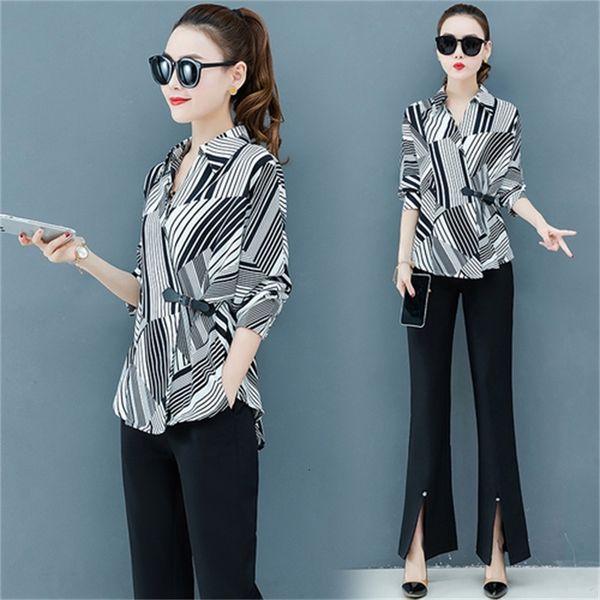 

dot female office two pieces outfits femme deux women's suit pants 7wmh, White
