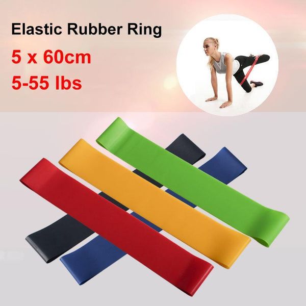 

resistance bands max.55lbs training fitness gum exercise gym yoga strength pilates sport rubber workout equipment1