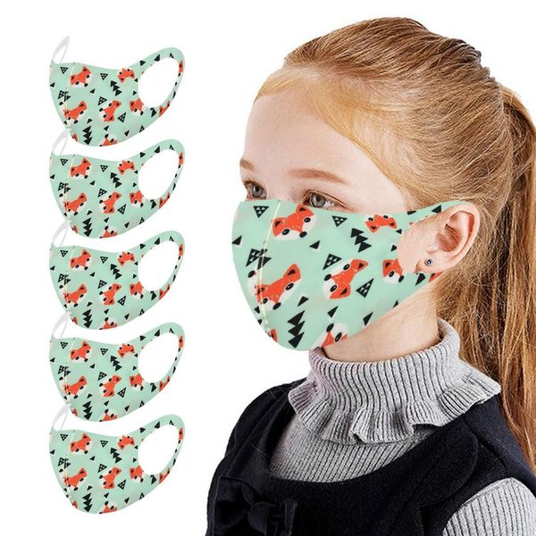 

5pc младенческая fox маска для девочек дышащего моющегося маска многоразового использования рот маска тонкого ealstic бинты маска sqczpg hom