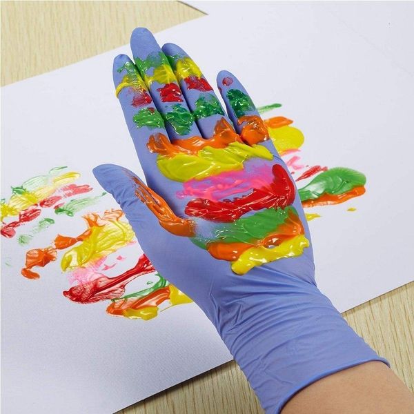 

100pcs disposable for nitrile child xs real s latex doodle work rubber garden kitchen diswashing gloves non-toxic safe u