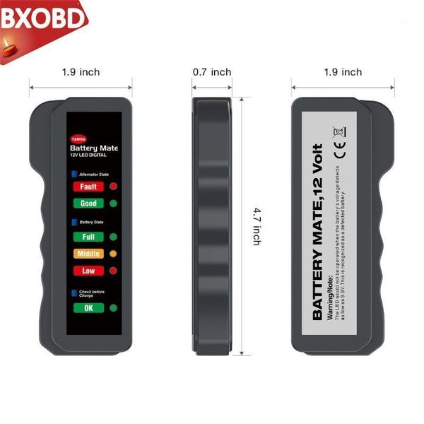 

diagnostic tools car battery tester bm310 12v digital 6 led light clip lighter alternator motorcycle auto analyzer diagnostic1