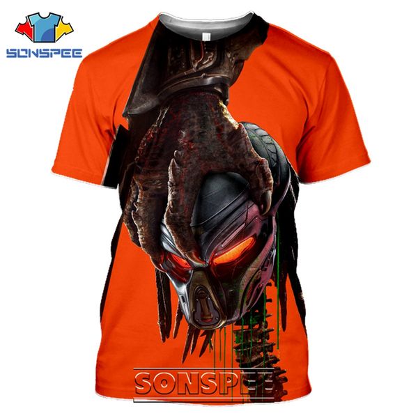 

predator aliens movie 3d print shirts harajuku aesthetic comics men clothing